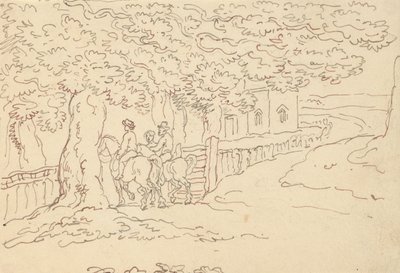Albumteckning av Thomas Rowlandson