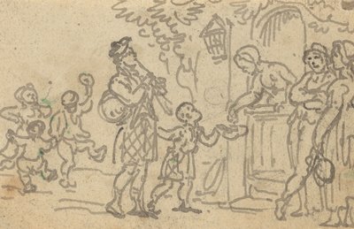 Albumteckning av Thomas Rowlandson