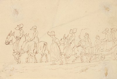 Albumteckning av Thomas Rowlandson
