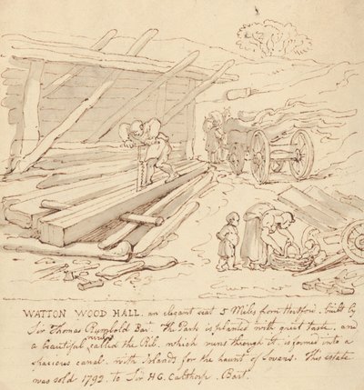 Albumteckning av Thomas Rowlandson