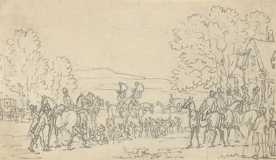 Albumteckning av Thomas Rowlandson