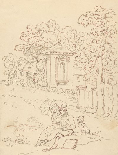 Albumteckning av Thomas Rowlandson