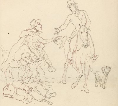 Albumteckning av Thomas Rowlandson