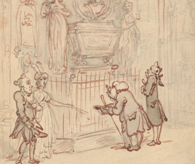 Albumteckning av Thomas Rowlandson