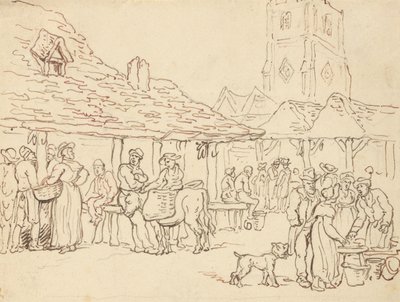 Albumteckning av Thomas Rowlandson