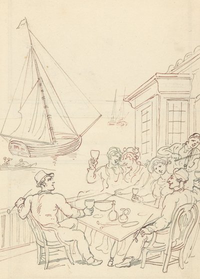 Albumteckning av Thomas Rowlandson