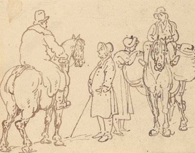Albumteckning av Thomas Rowlandson