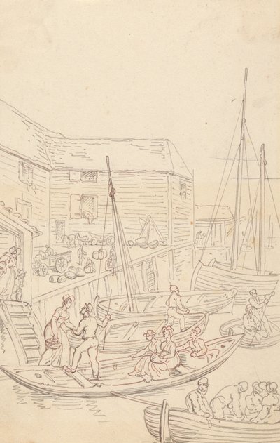 Albumteckning av Thomas Rowlandson