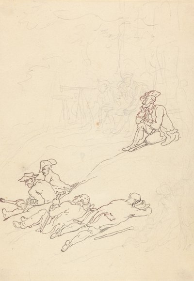 Albumteckning av Thomas Rowlandson