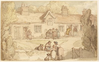 Alms House i Tottenham av Thomas Rowlandson