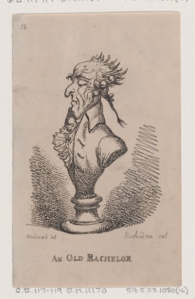 En gammal ungkarl, 1808., 1808. av Thomas Rowlandson