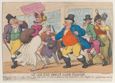 An Old Ewe Drest Lamb Fashion, 25 oktober 1810, 25 oktober 1810. av Thomas Rowlandson