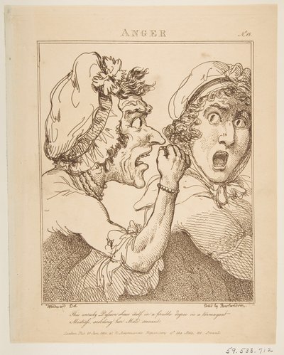 Anger, 21 januari 1800. av Thomas Rowlandson