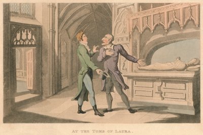 Vid Lauras grav, 1821 av Thomas Rowlandson