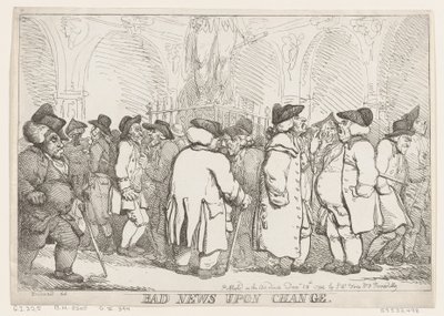 Dåliga nyheter vid förändring, 28 december 1794, 28 december 1794. av Thomas Rowlandson