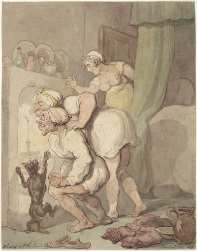 Att blåsa ut stearinljuset av Thomas Rowlandson