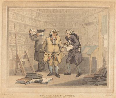 Bokhandlare och författare av Thomas Rowlandson
