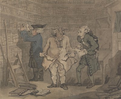 Bokhandlare och författare av Thomas Rowlandson