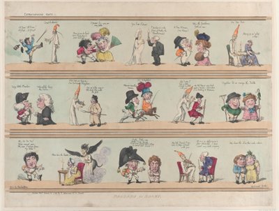 Borders for Rooms, Extravaganzas Plate 1, 28 mars 1799., 28 mars 1799. av Thomas Rowlandson