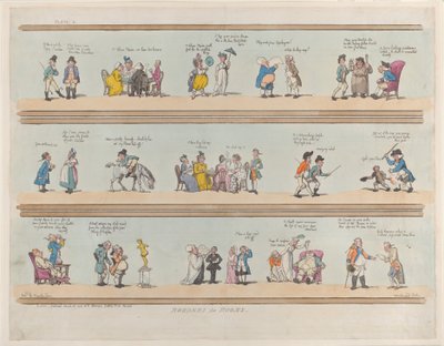 Borders for Rooms, skylt 3, 30 mars 1799., 30 mars 1799. av Thomas Rowlandson