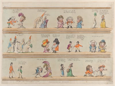 Borders for Rooms, tavla 4, 1 april 1799., 1 april 1799. av Thomas Rowlandson