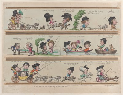 Borders for Rooms & Screens, skylt 7, 10 maj 1799, 10 maj 1799. av Thomas Rowlandson