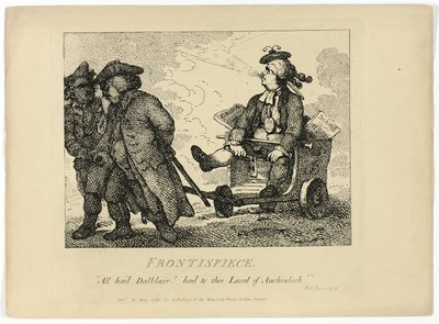 Boswells rundresa på Hebriderna: Frontispiece av Thomas Rowlandson