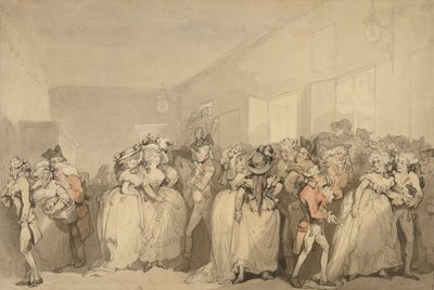Solstolar i box-lobby av Thomas Rowlandson