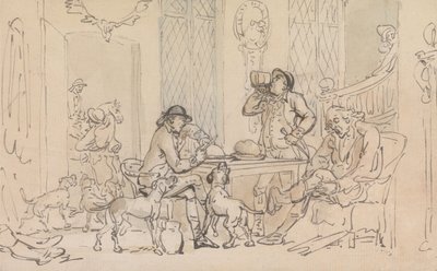 Frukost före jakten av Thomas Rowlandson