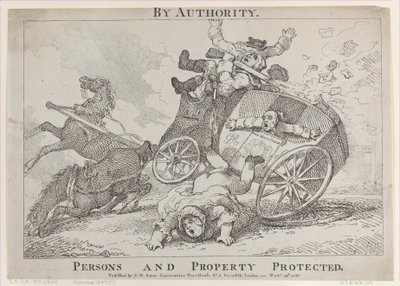 Av myndighet. Personer och egendom skyddade, 24 november 1785., 24 november 1785. av Thomas Rowlandson
