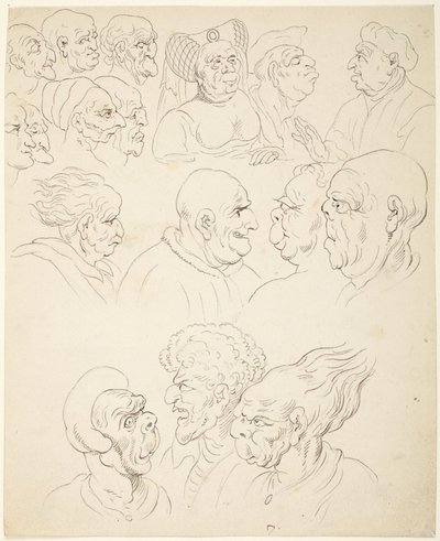 Karikatyrhuvuden av Thomas Rowlandson