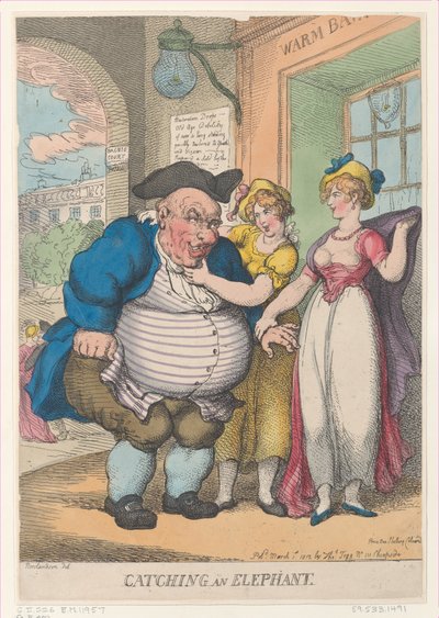 Att fånga en elefant, 1 mars 1812., 1 mars 1812. av Thomas Rowlandson