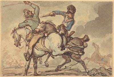 Kavalleristrid av Thomas Rowlandson