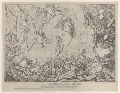Chaos is Come Again!, 4 februari 1791, 4 februari 1791. av Thomas Rowlandson