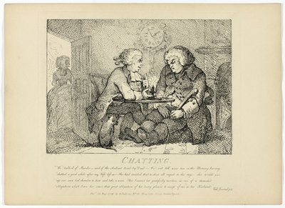 Chattar, från Boswells resa till Hebriderna av Thomas Rowlandson