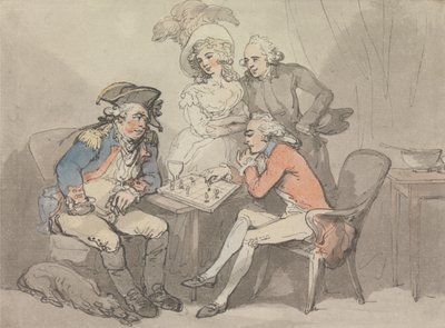 Schackmatt av Thomas Rowlandson