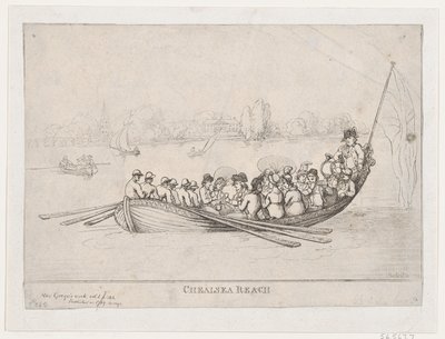 Chelsea Reach, 1799, 1799. av Thomas Rowlandson