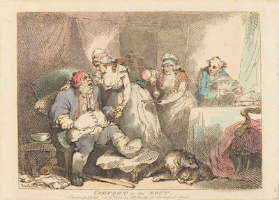 Komfort i gikten av Thomas Rowlandson