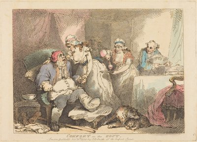 Lättnad vid gikt av Thomas Rowlandson