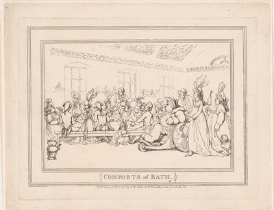 ”Comforts of Bath”, plåt 11 av Thomas Rowlandson