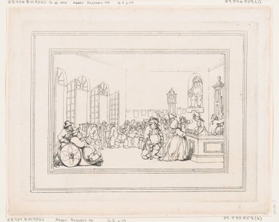 Comforts of Bath, tavla 3, 6 januari 1798., 6 januari 1798. av Thomas Rowlandson