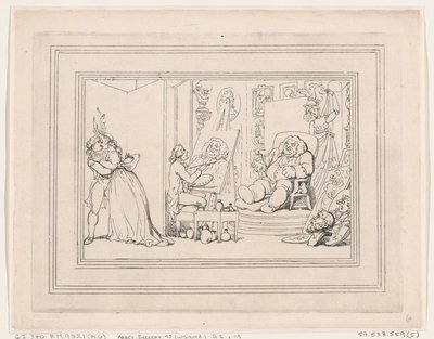 Comforts of Bath, tavla 6, 6 januari 1798., 6 januari 1798. av Thomas Rowlandson