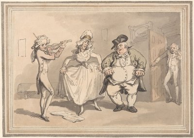 Bekvämligheterna i Bath: Privatmottagningen före balen av Thomas Rowlandson