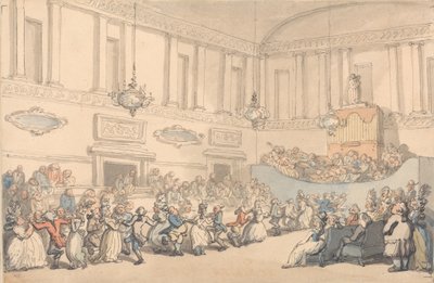 Baths bekvämligheter: Balen av Thomas Rowlandson