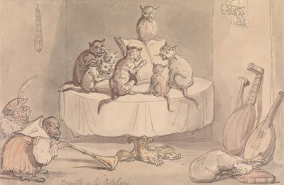 Konsert i Catalani av Thomas Rowlandson