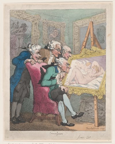 Connoisseurs, 20 juni 1799., 20 juni 1799. av Thomas Rowlandson