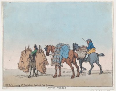 Cornish Horses, 29 december 1788, 29 december 1788. av Thomas Rowlandson
