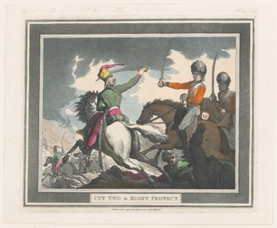 Cut Two & Right Protect, 1 september 1798., 1 september 1798. av Thomas Rowlandson