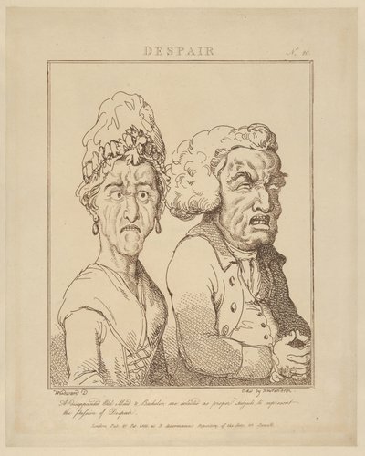 Förtvivlan, 21 februari 1800, 21 februari 1800. av Thomas Rowlandson