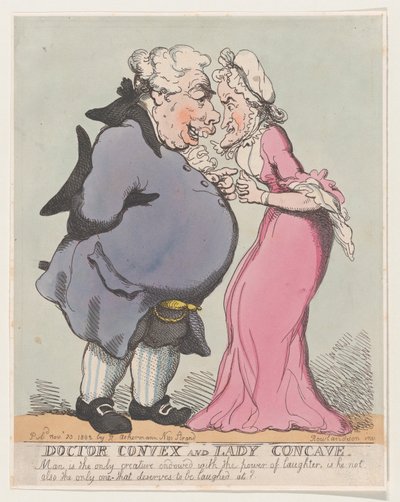 Doktor Convex och Lady Concave, 20 november 1802., 20 november 1802. av Thomas Rowlandson